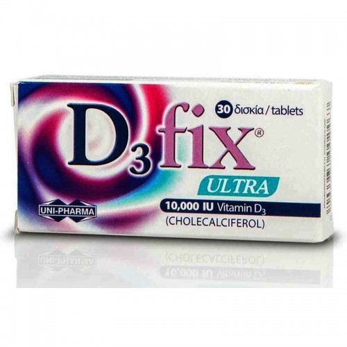 Uni-Pharma D3 Fix ULTRA 10000IU 30 Tabs Βιταμίνη D3