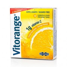 Uni-Pharma Vitorange Vitamin C 1g 12 Αναβράζοντα Δισκία