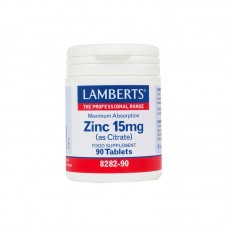 Lamberts - Zinc 15mg (Citrate) - 90 Ταμπλέτες