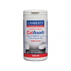 Lamberts - Calasorb Calcium 800mg - 60 Ταμπλέτες