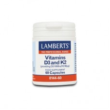 Lamberts - Vitamin D3 1000iu & K2 90µg - 60 Kάψουλες