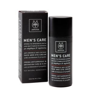 Apivita - Men's Care Κρέμα κατά των Ρυτίδων και της Κούρασης για το Πρόσωπο και το Σώμα με Κάρδαμο και Πρόπολη