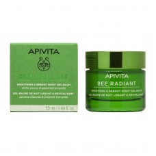 Apivita - Bee Radiant Gel-Balm Νύχτας για Λείανση & Αναζωογόνηση